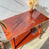 Vintage Formica trolley on wheels from the 1960s