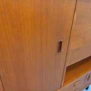 Meuble bibliothèque secrétaire de rangement vintage style scandinave