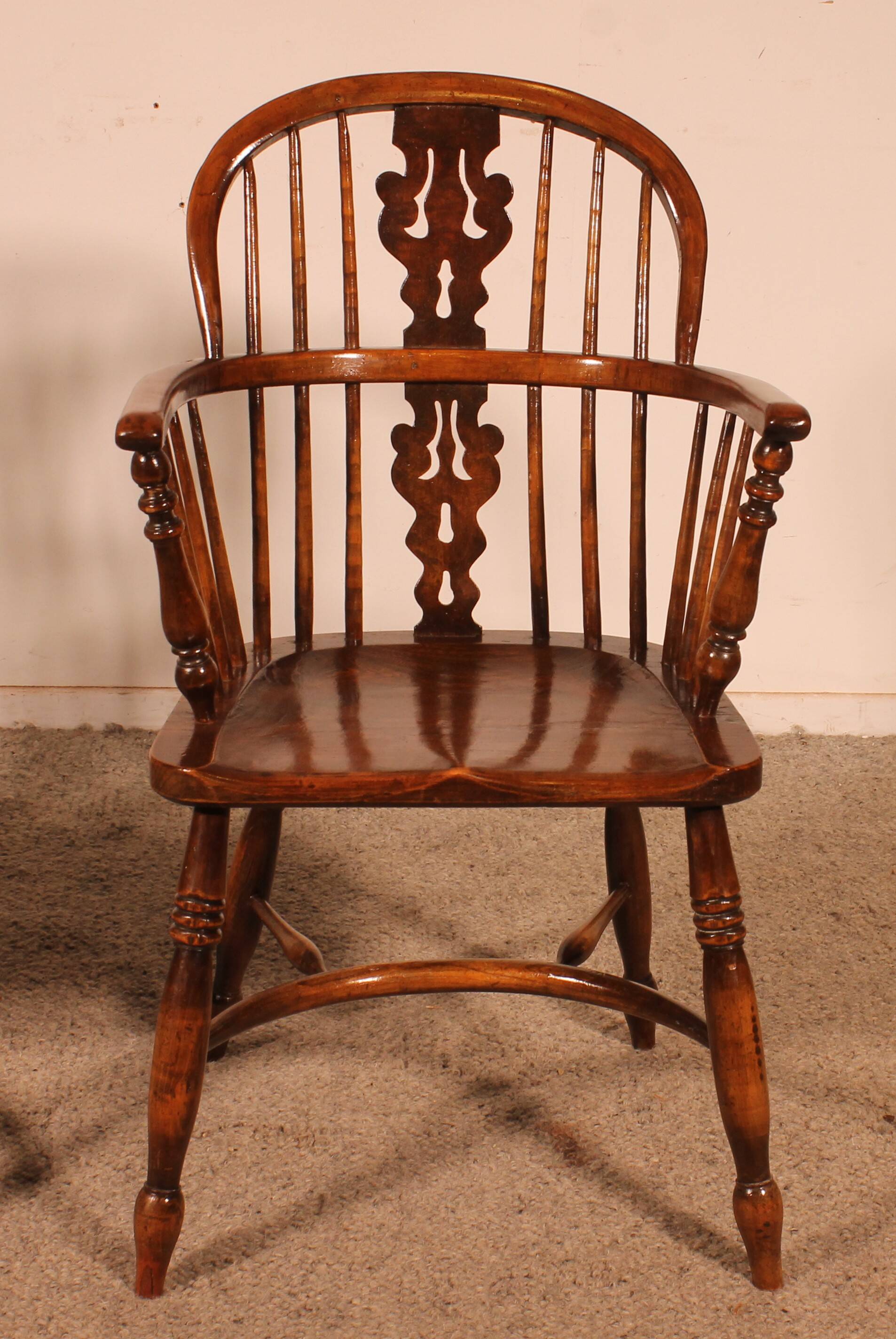 Pair of English Windsor Armchairs