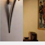 Taller Uno Joan Auger Wall lamp (2) Alien Polished Aluminum- MOMA 1980