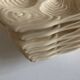 set of 6 oyster plates in ivory Gien earthenware 1960