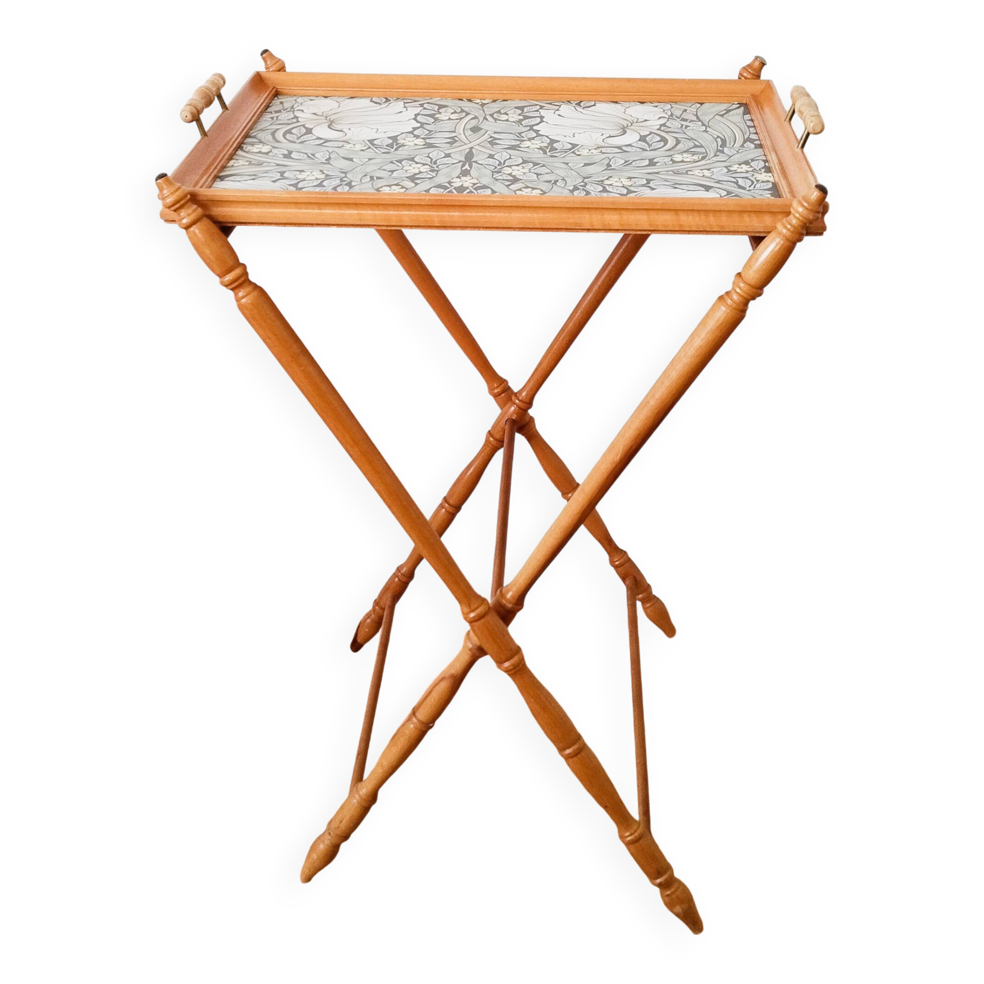 Wooden tray table, folding, vintage, side table