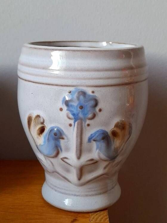 Tasses en céramique Van Melle oiseaux