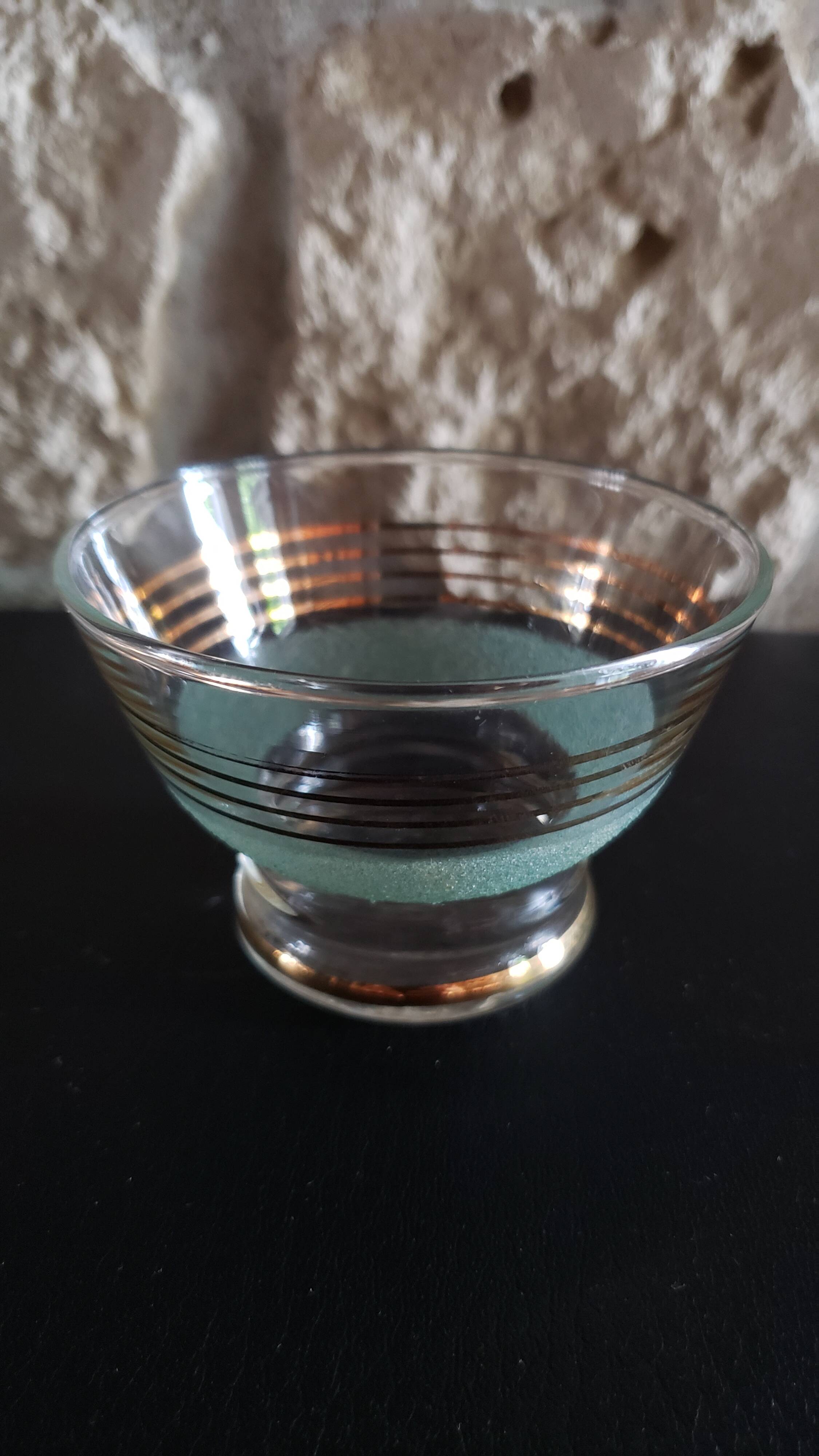 9 old granita champagne cups from the 50s