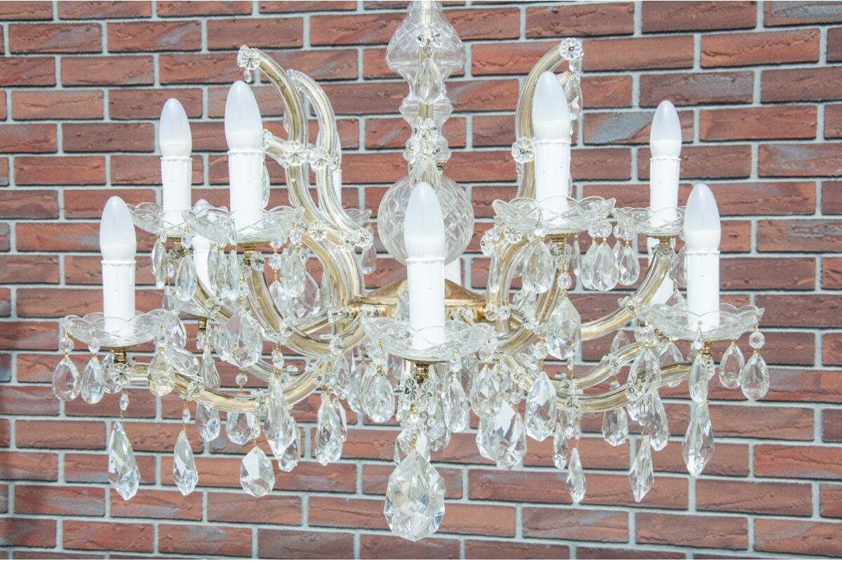 Lustre en cristal, France, première moitié du 20ème siècle