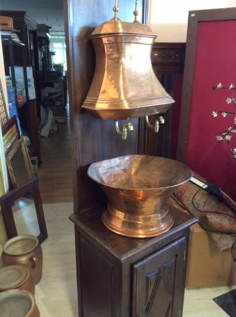 Old complete copper fountain