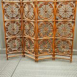 4-leaf peacock rattan screen