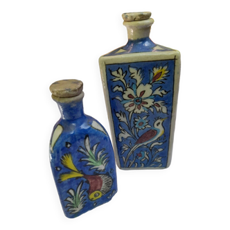 Deux bouteilles céramique persanes