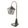Lampe de table folk, bakélite, laiton, pierre, URSS, années 1950