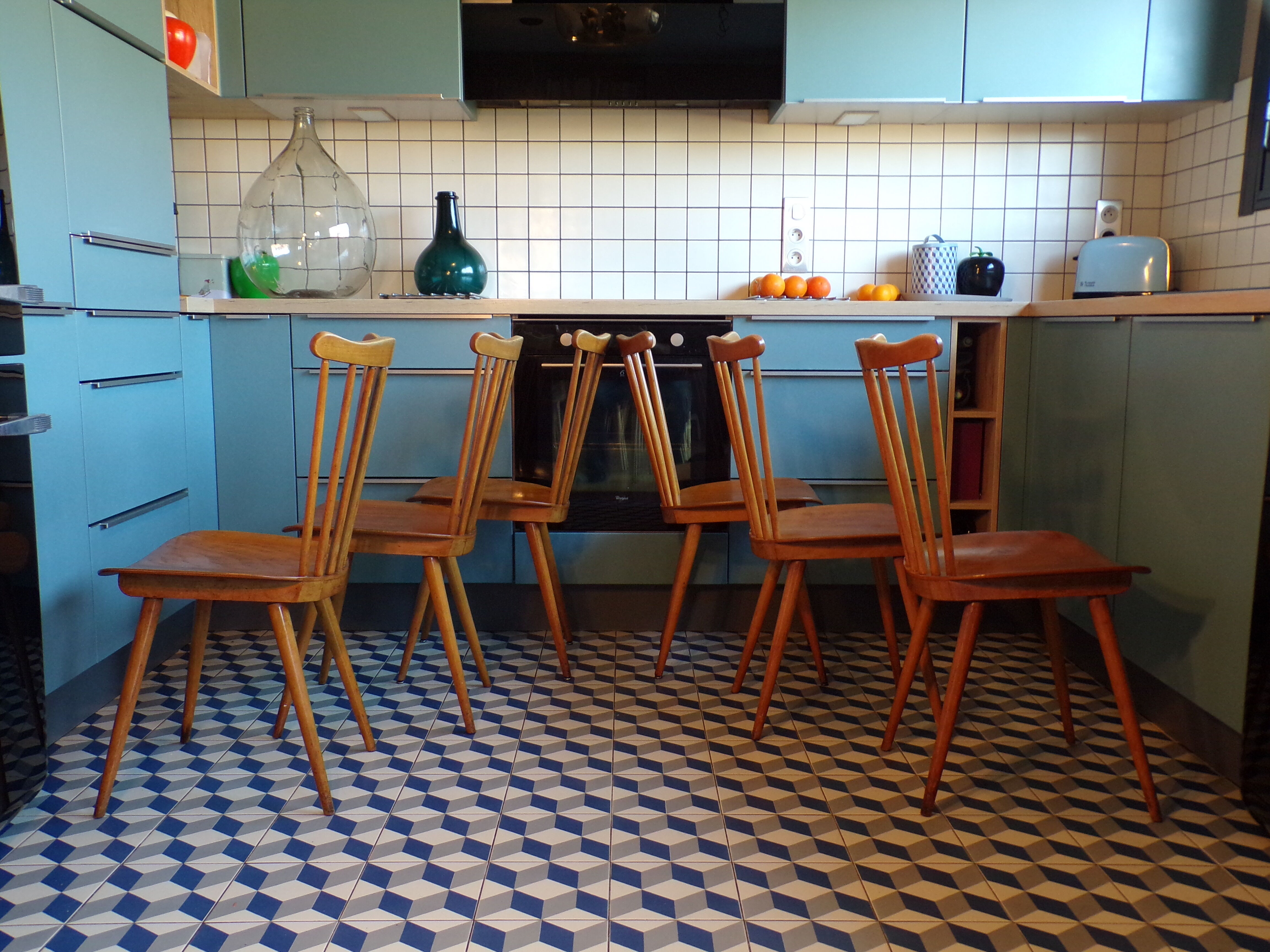 Suite 6 chairs Baumann menuet