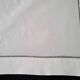 White linen tablecloth with embroidery and openwork, 1.65 x 2.40 m