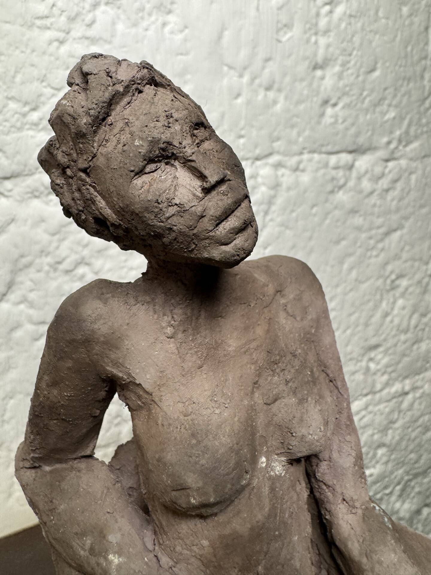 Sculpture étude d’un nu céramique raku
