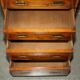 Military desk Harrods in Burr Yew wood with leather, country style.