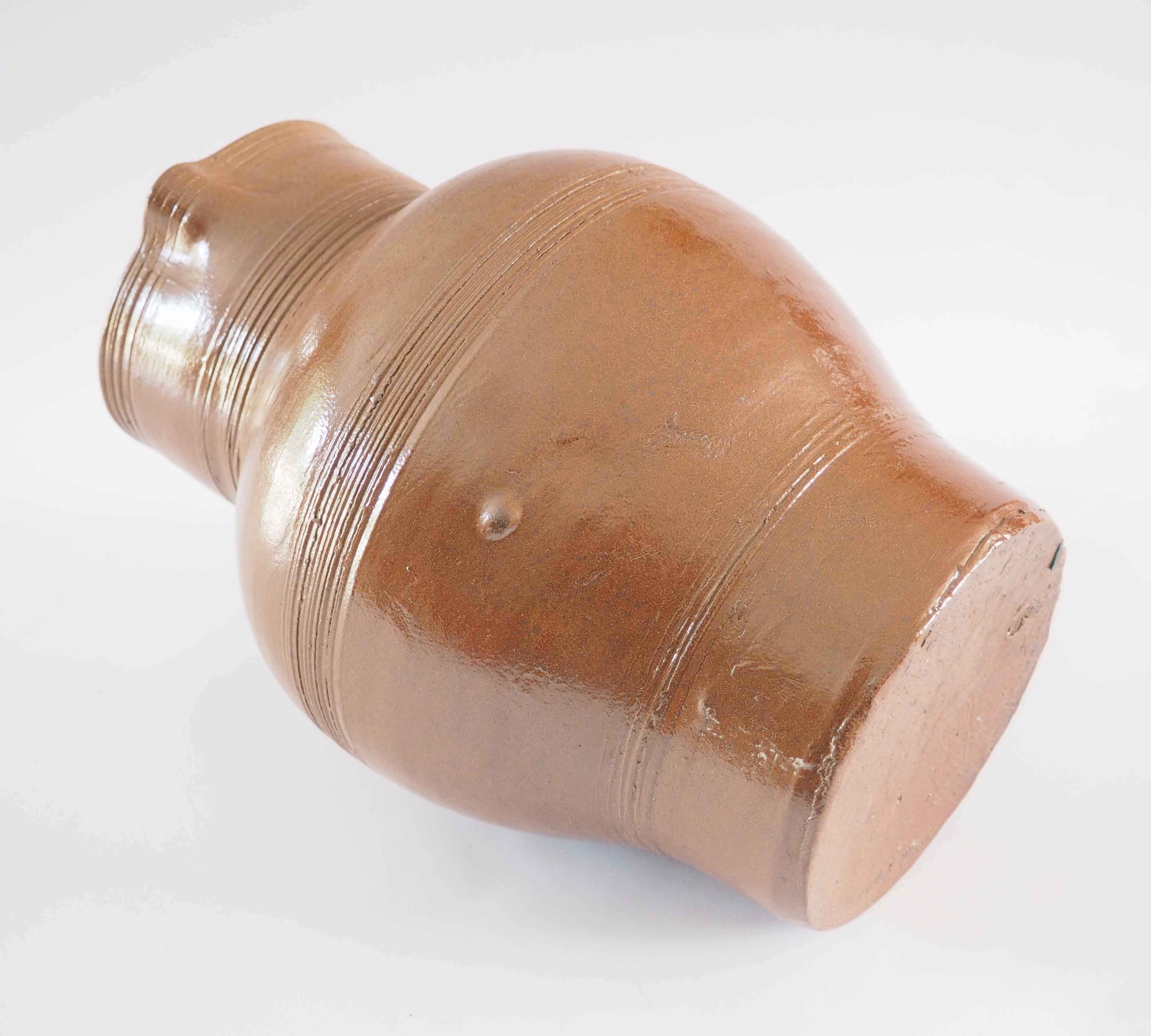 Stoneware pitcher
