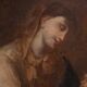 Peinture antique Adoration de Sainte Rose de Lima avec la Madone et l'Enfant