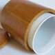 Vintage varnished solid blond wood box