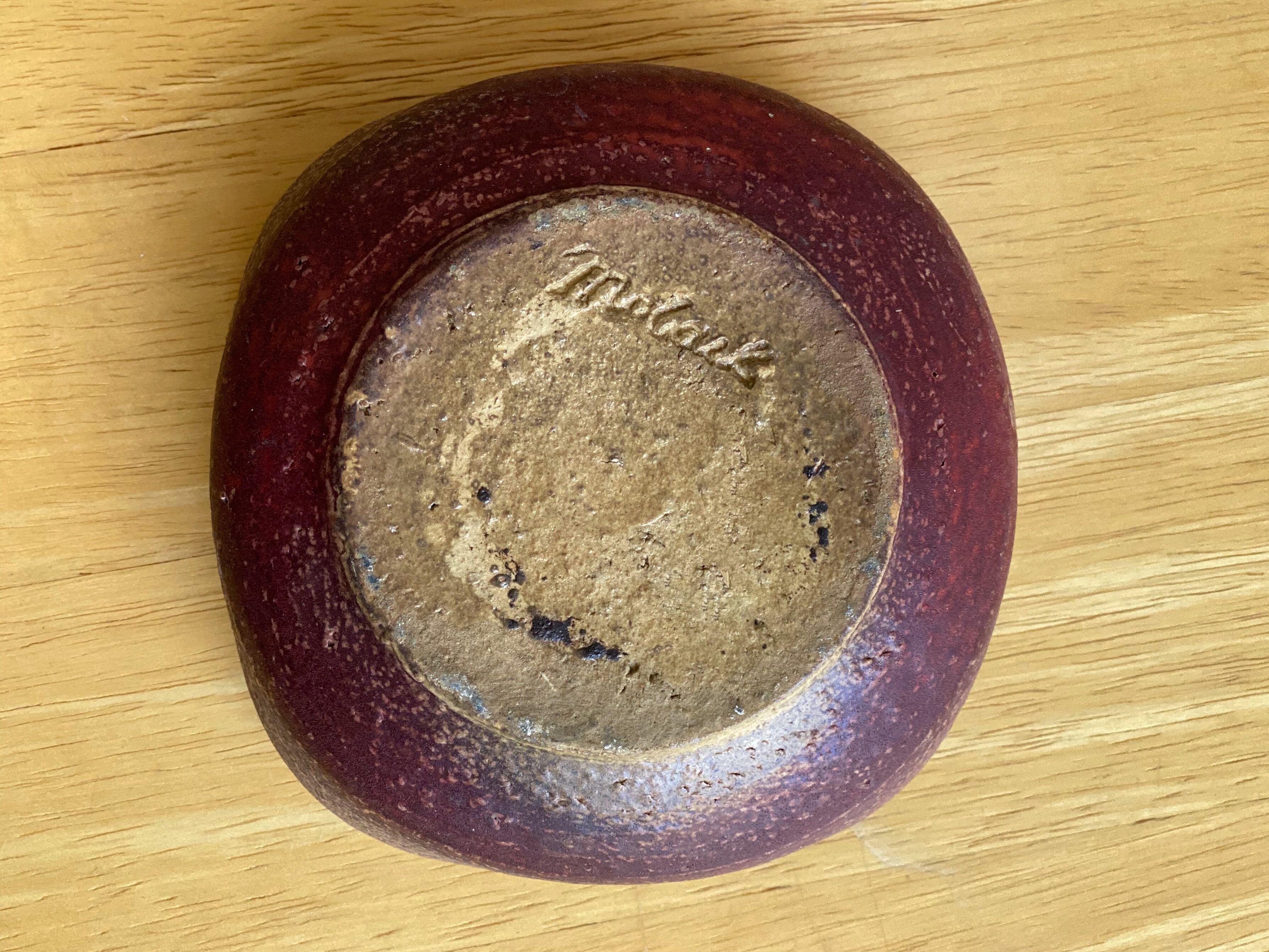 Dutch vintage Mobach Ashtray, Mid Century ceramics