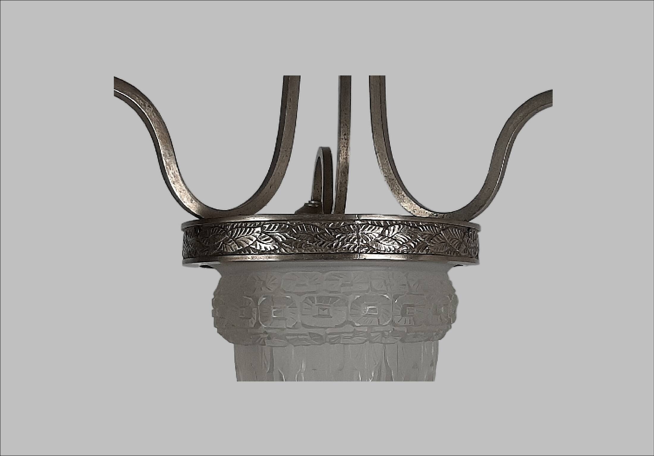SCHNEIDER France lustre Art Deco