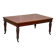 Rare double-sided desk in hardwood by Holland and Sons, Victorian era.