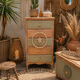 Pretty chiffonnier 💚 revamped Bohemian KHAKI chest of drawers