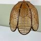 Vintage wicker pendant light