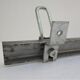 Vintage school wall rack in patinated steel