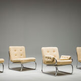 Three-Seater Borkum Sofa and Armchairs by Johan Bertil Häggström for Ikea, 1970s, Set of 2