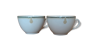 Set of 2 small cups in porcelain at "deshoulières"