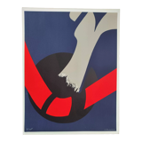 Abstract Figure - Original Signed-Numbered Lithograph - James Pichette 9/129