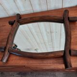 Dark wood mirror 57x45cm
