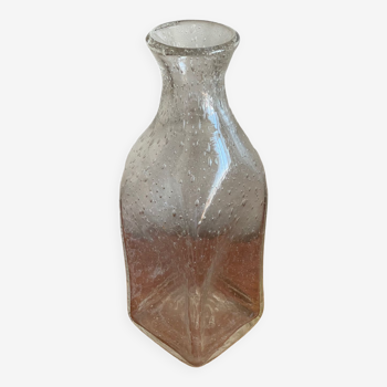 Carafe, vase en verre de biot