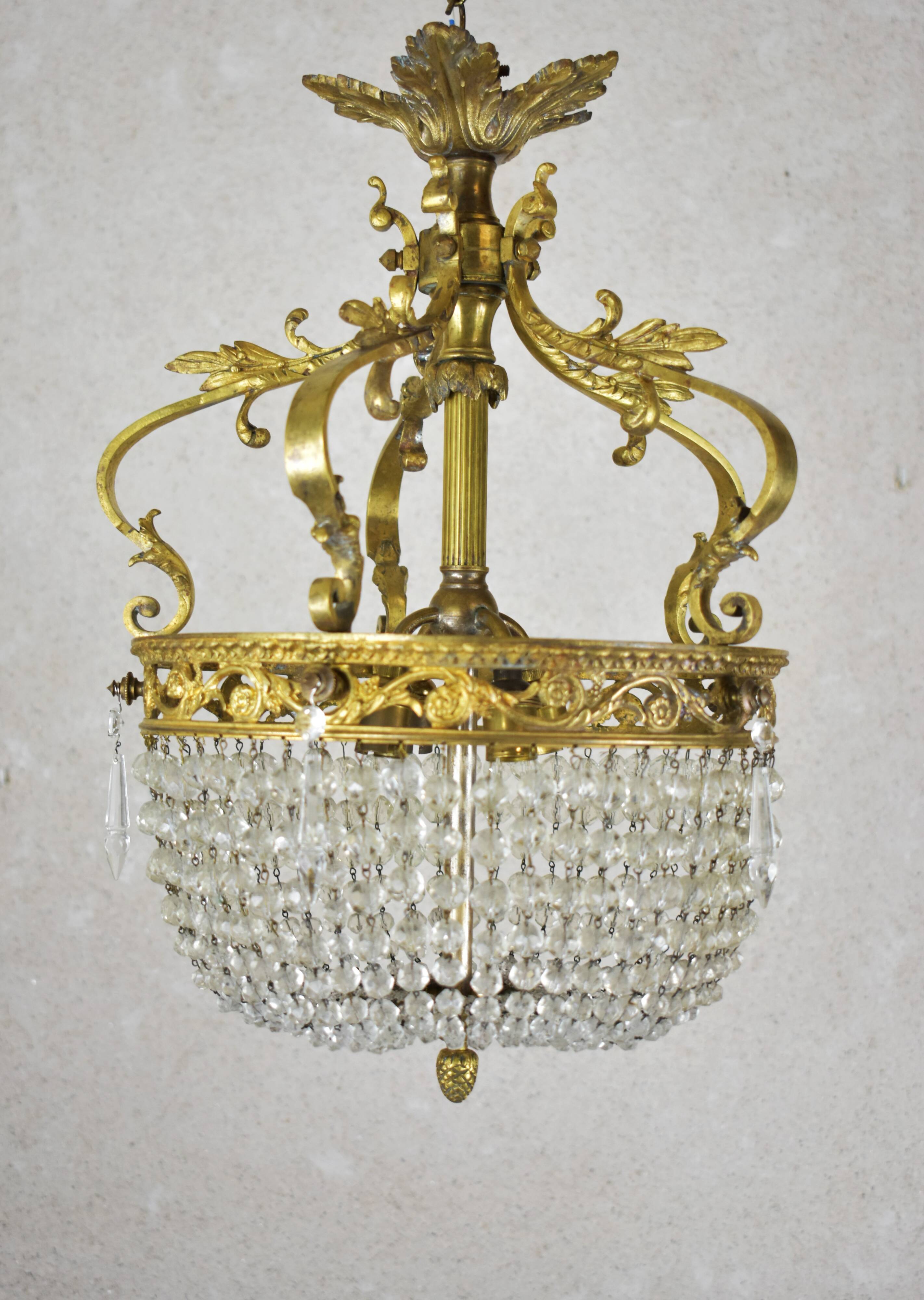 Napoleon-style tassel chandelier
