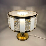 Lampe de table en laiton de la verrerie Novy Bydzov, Tchécoslovaquie, 1970