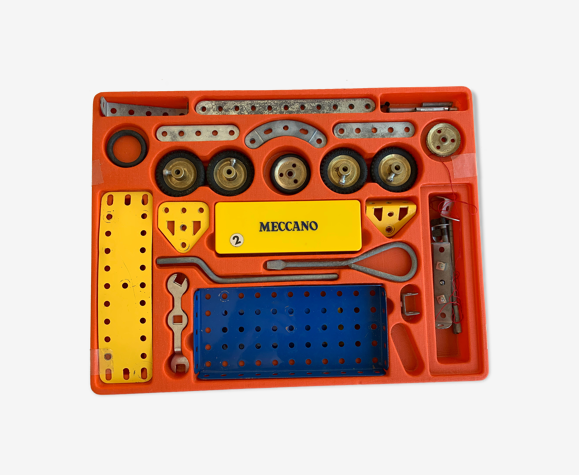 Boite meccano n°2 avec pièces détachées et notice