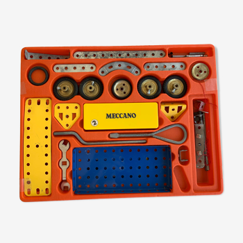 Meccano box n°2 with spare parts and instructions