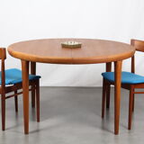 Table round Scandinavian teak