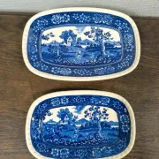 Lot de 2 plats Villeroy et Boch Rusticana bleus