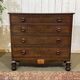 Victorian English commode from the 19th century in mahogany.
