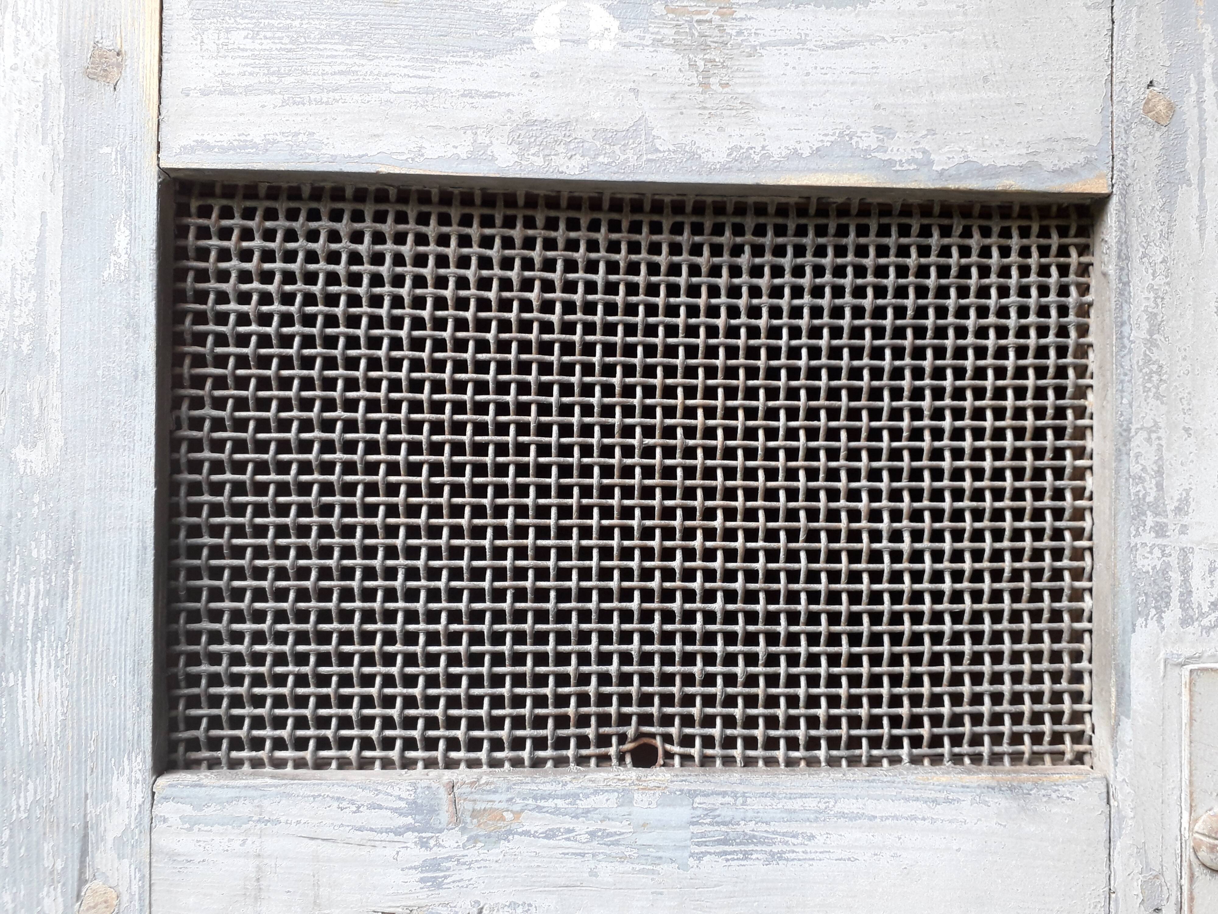 Patinated industrial wardrobe