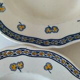 K&G Lunéville "Rouen Clover" plate circa 1880-1900