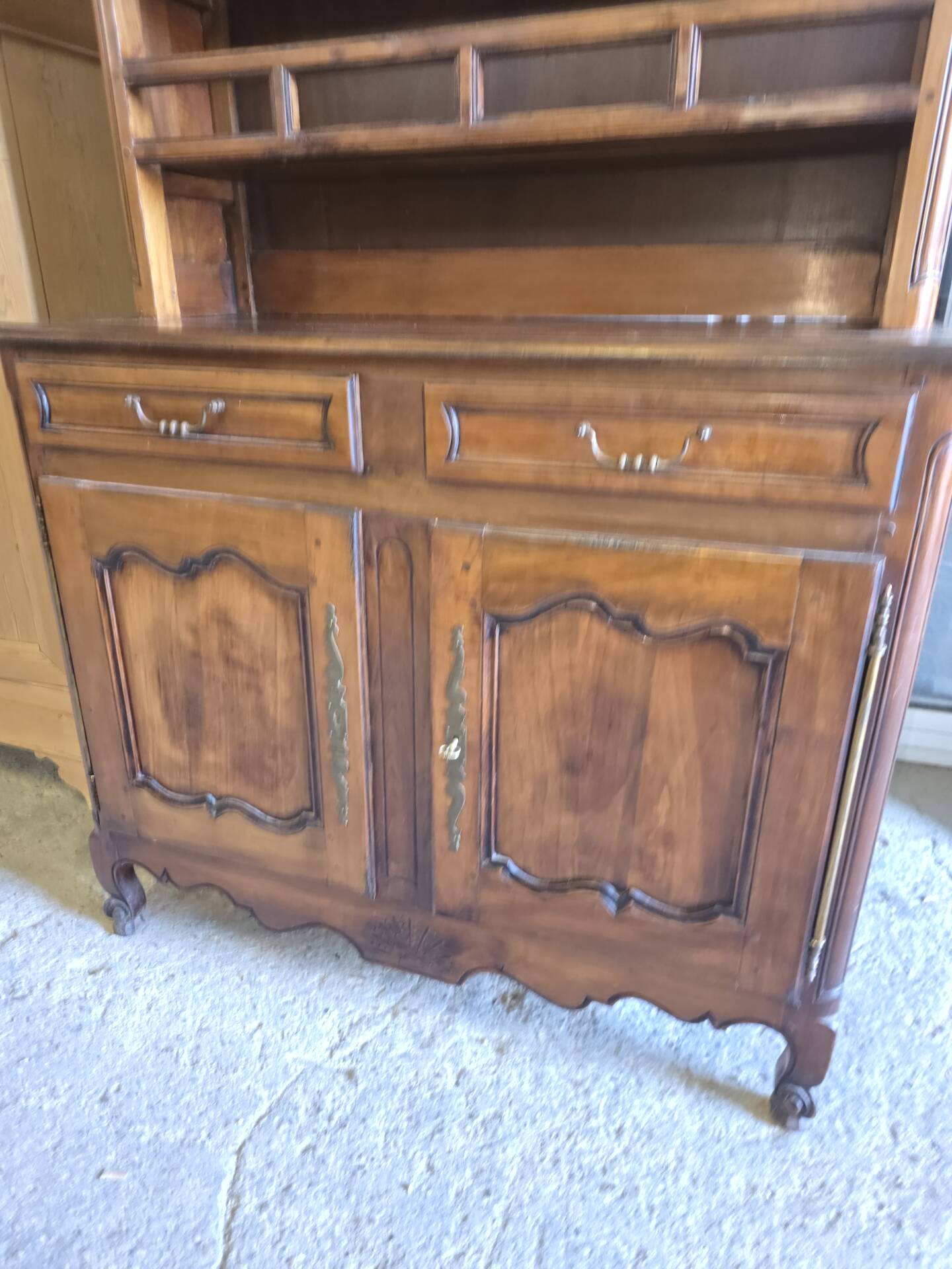 Louis XV style sideboard in cherry wood