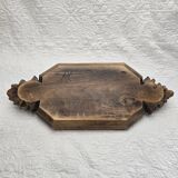 Plateau en bois sculpté fait main
