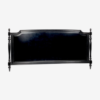 BedHead in solid black laqué wood 234x116cm