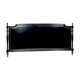 BedHead in solid black laqué wood 234x116cm