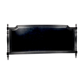 BedHead in solid black laqué wood 234x116cm