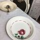 Hollow dish of round shape, made in France Digoin Sarreguemines