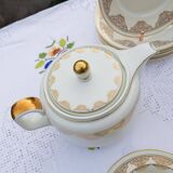 Service à thé porcelaine allemande Rosenthal (21 pièces)