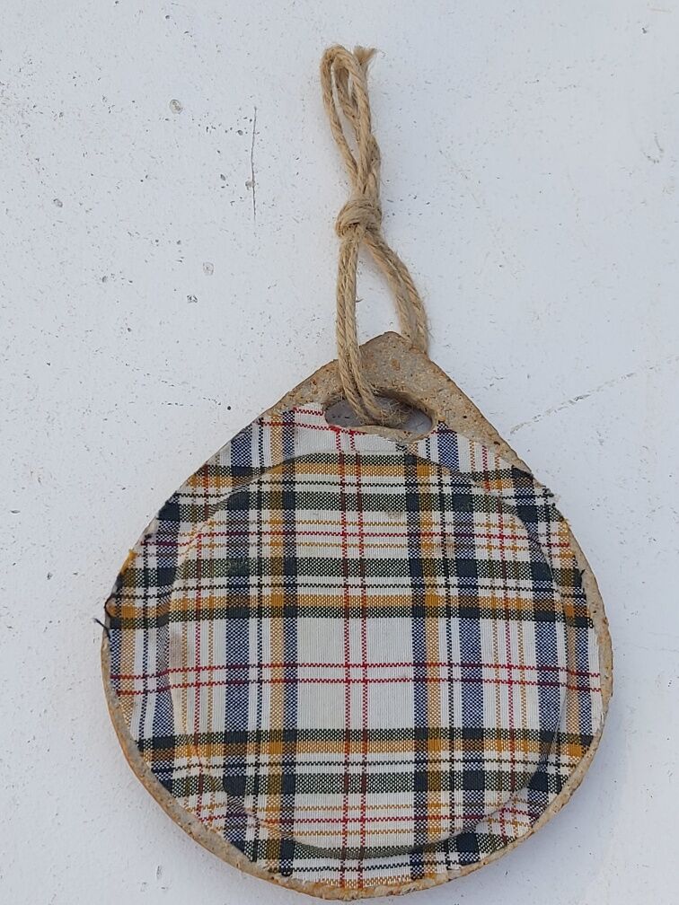 Miroir en grès années 70 12x14cm