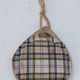 Small mirror in 70s sandstone 12x14cm