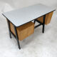 Vintage desk in birch veneer of years 60